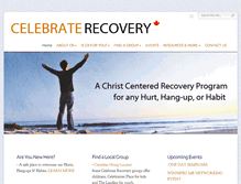 Tablet Screenshot of celebraterecovery.ca