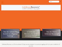 Tablet Screenshot of celebraterecovery.com